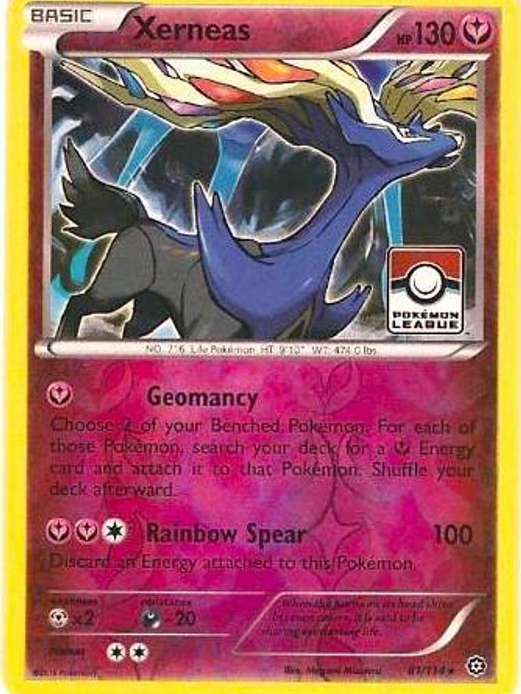 Xerneas - 81/114 (Pokemon League) #081 1