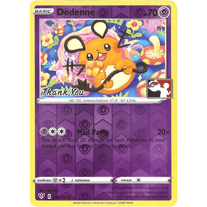 Dedenne - 78/189 (Pokemon League) [Thank You] #078 1