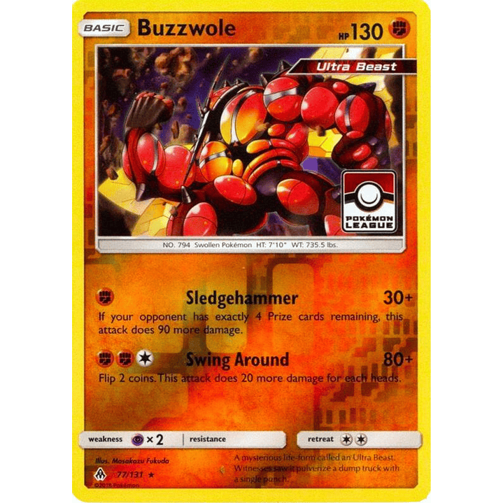 Buzzwole - 77/131 (Pokemon League) #077 1