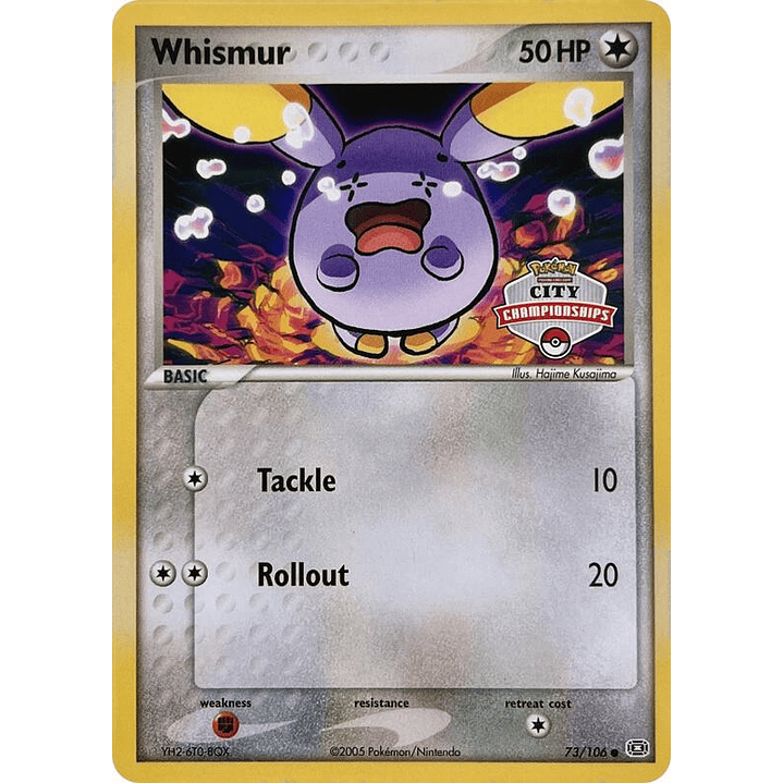 Whismur - 73/106 (City Championships) #073 1