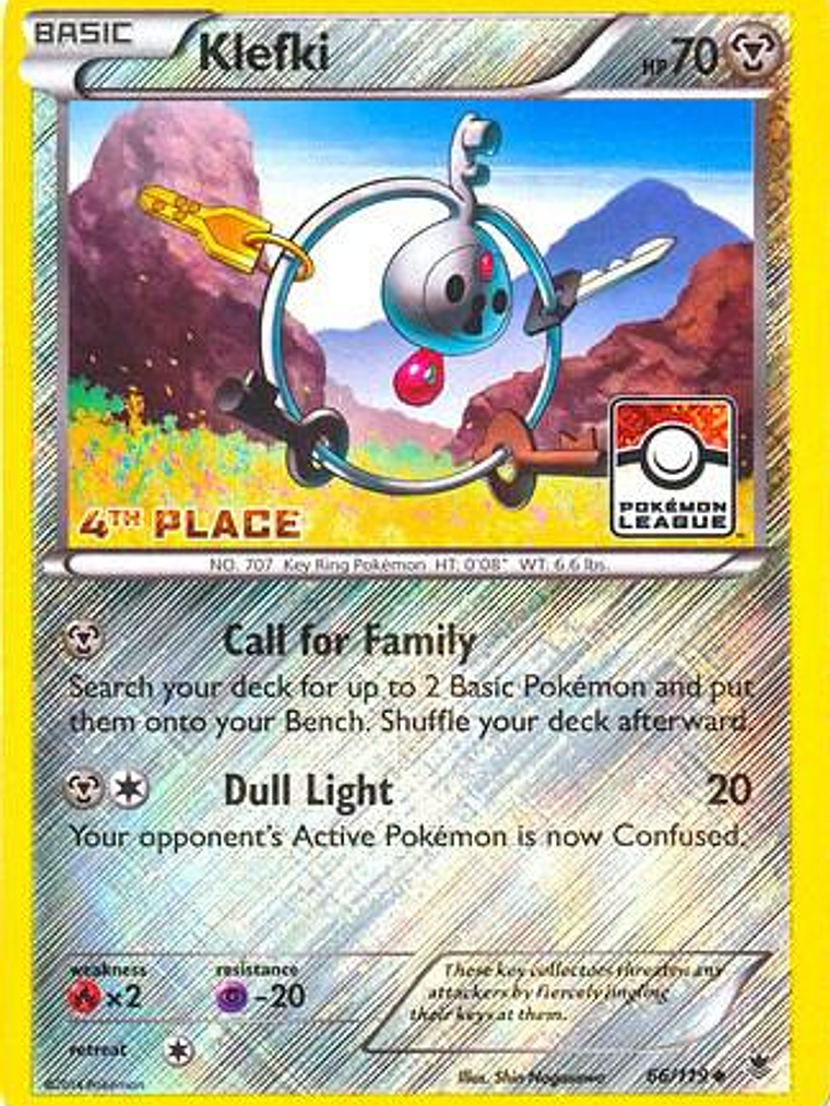 Klefki - 66/119 (League Promo) [4th Place] #066 1