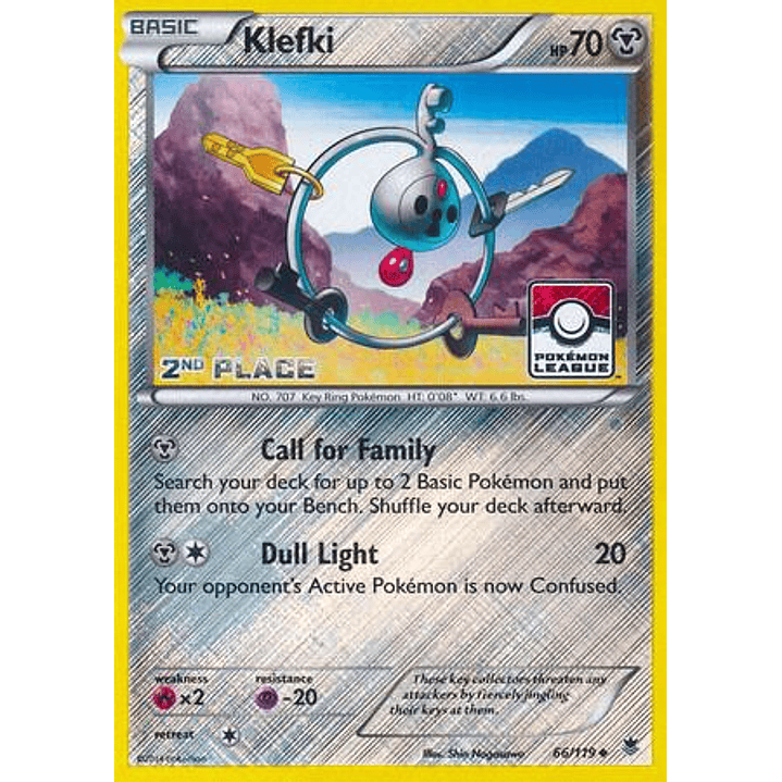 Klefki - 66/119 (Pokemon League) [2nd Place] #066 1