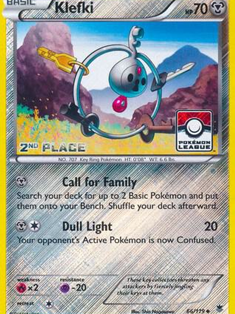 Klefki - 66/119 (Pokemon League) [2nd Place] #066 1