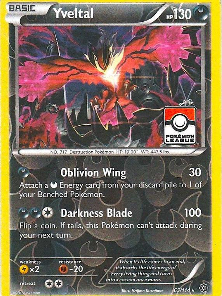 Yveltal - 65/114 (Pokemon League) #065 1