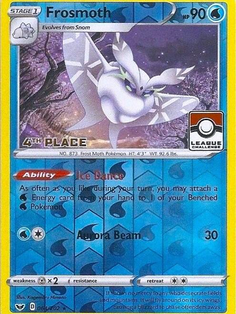 Frosmoth - 064/202 (League Challenge) [4th Place] #064 1