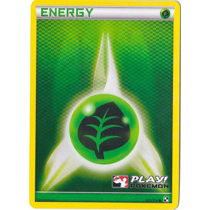 Grass Energy - 105/114 (Play! Pokemon) #105 1