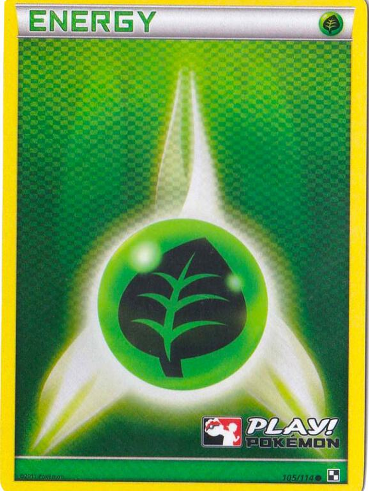 Grass Energy - 105/114 (Play! Pokemon) #105 1