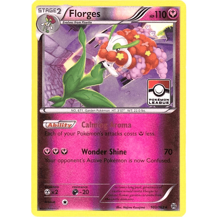 Florges - 103/162 (Pokemon League) #103 1