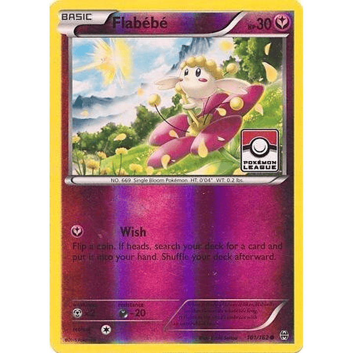 Flabebe - 101/162 (Pokemon League) #101 1
