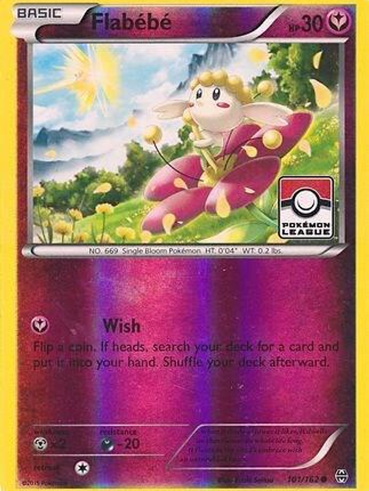 Flabebe - 101/162 (Pokemon League) #101 1