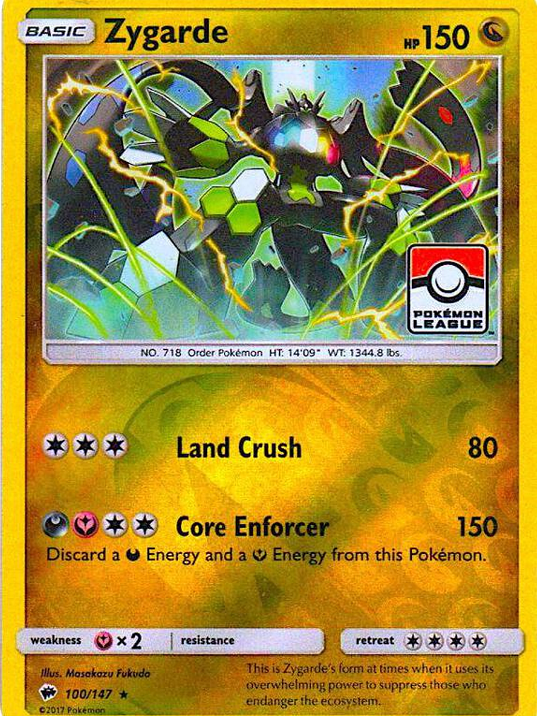Zygarde - 100/147 (Pokemon League) #100 1