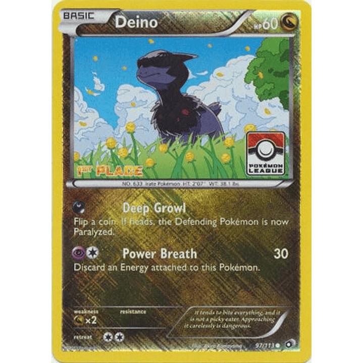Deino - 97/113 (Pokemon League) [1st Place] #097 1