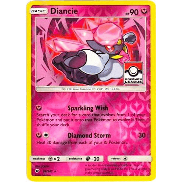 Diancie - 94/147 (Pokemon League) #094 1