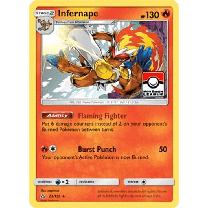Infernape - 23/156 (Pokemon League) #023 1