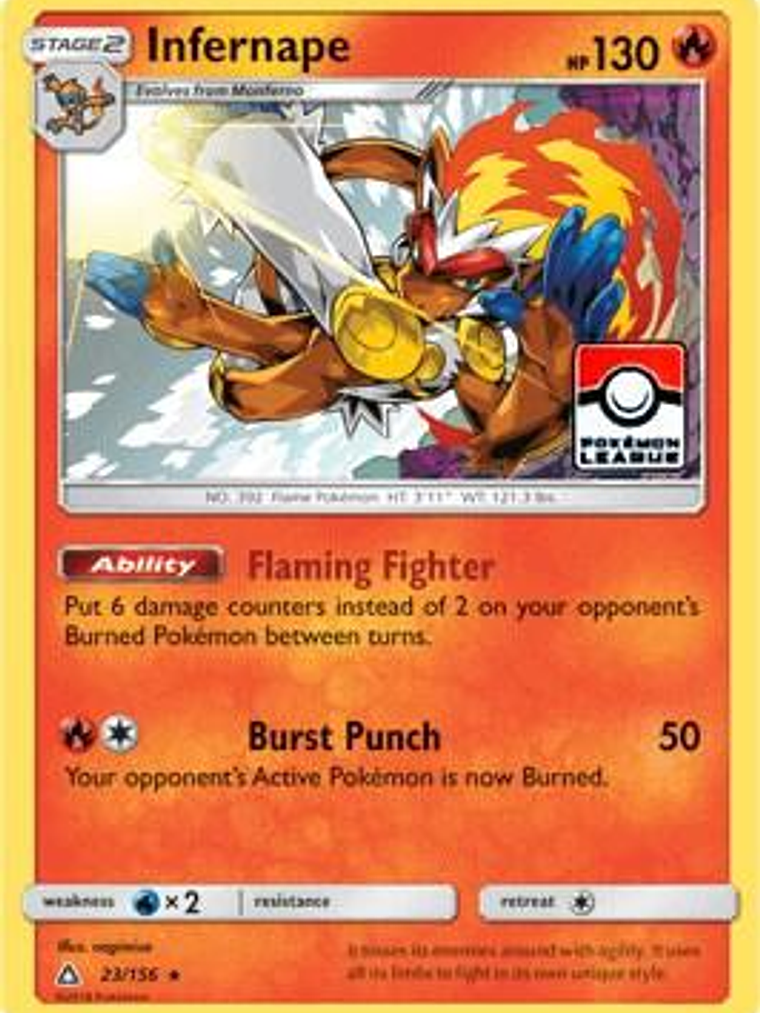 Infernape - 23/156 (Pokemon League) #023 1