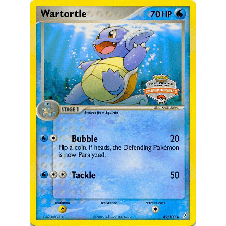 Wartortle - 42/100 (State Championships) #042 1