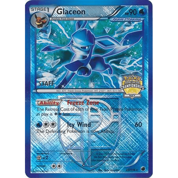 Glaceon - 23/116 (City Championships) [Staff] #023 1