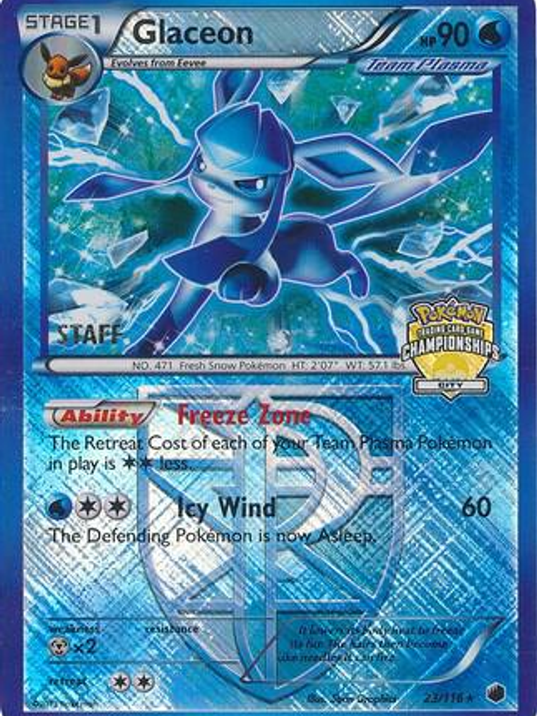 Glaceon - 23/116 (City Championships) [Staff] #023 1