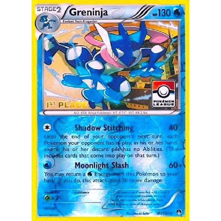Greninja - 40/122 (Pokemon League) [1st Place] #040 1