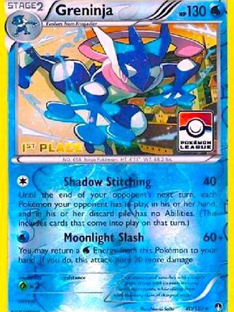 Greninja - 40/122 (Pokemon League) [1st Place] #040 1