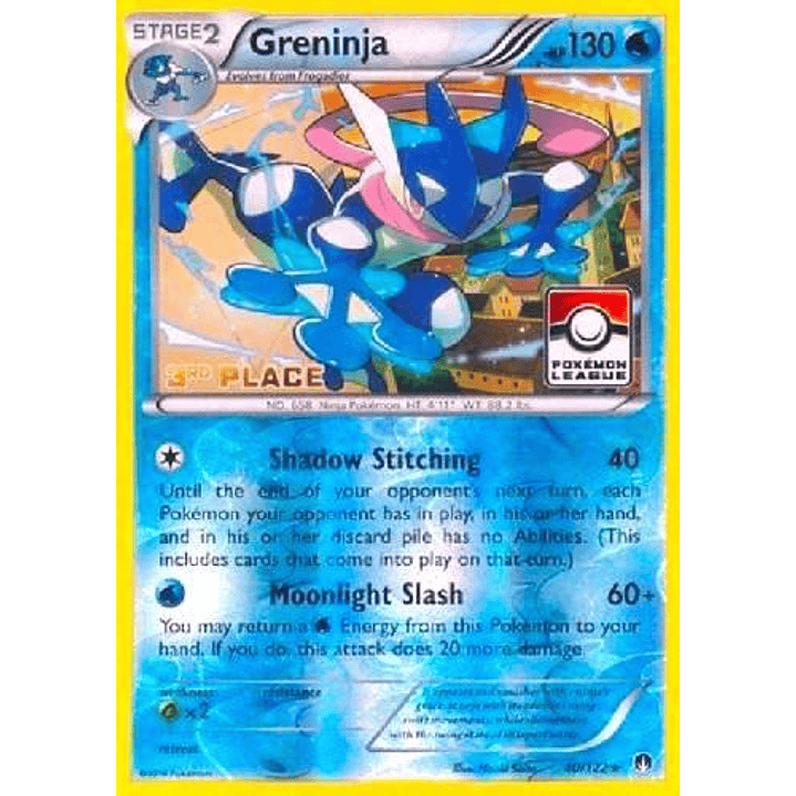 Greninja - 40/122 (Pokemon League) [3rd Place] #040 1