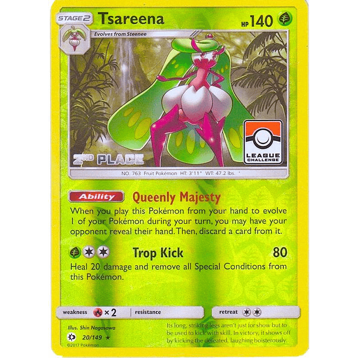 Tsareena - 20/149 (League Challenge) [2nd Place] #020 1