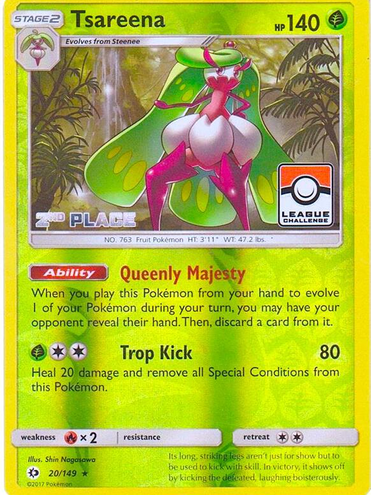 Tsareena - 20/149 (League Challenge) [2nd Place] #020 1