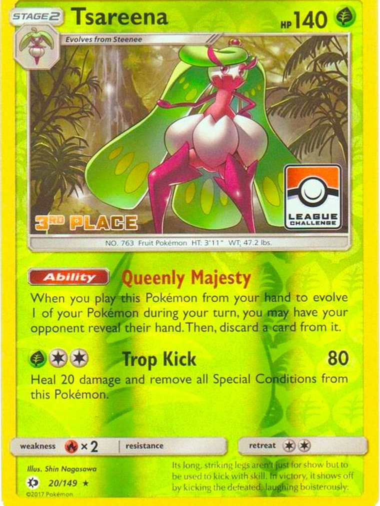 Tsareena - 20/149 (League Challenge) [3rd Place] #020 1