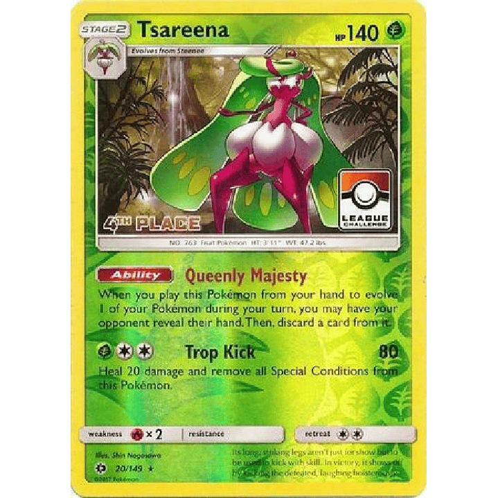 Tsareena - 20/149 (League Challenge) [4th Place] #020 1