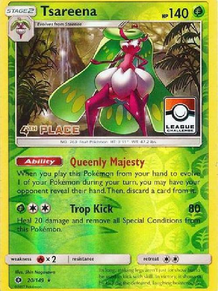 Tsareena - 20/149 (League Challenge) [4th Place] #020 1