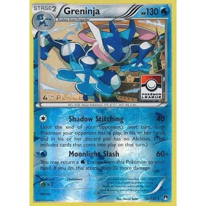Greninja - 40/122 (Pokemon League) [4th Place] #040 1
