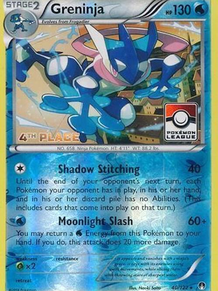 Greninja - 40/122 (Pokemon League) [4th Place] #040 1