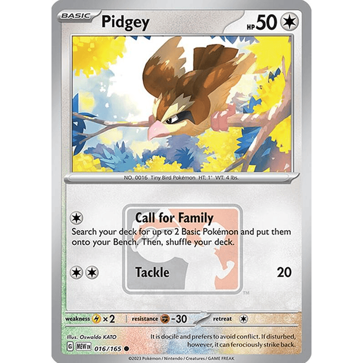 Pidgey - 016/165 (League Promo) #016 1