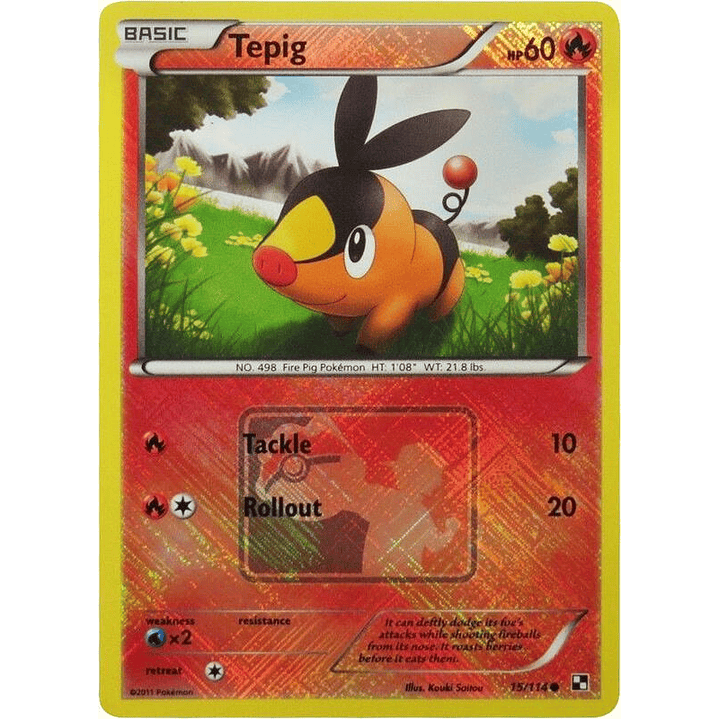 Tepig - 15/114 (League Promo) #015 1