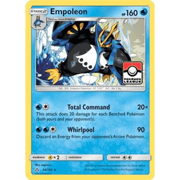 Empoleon - 34/156 (Pokemon League) #034 1