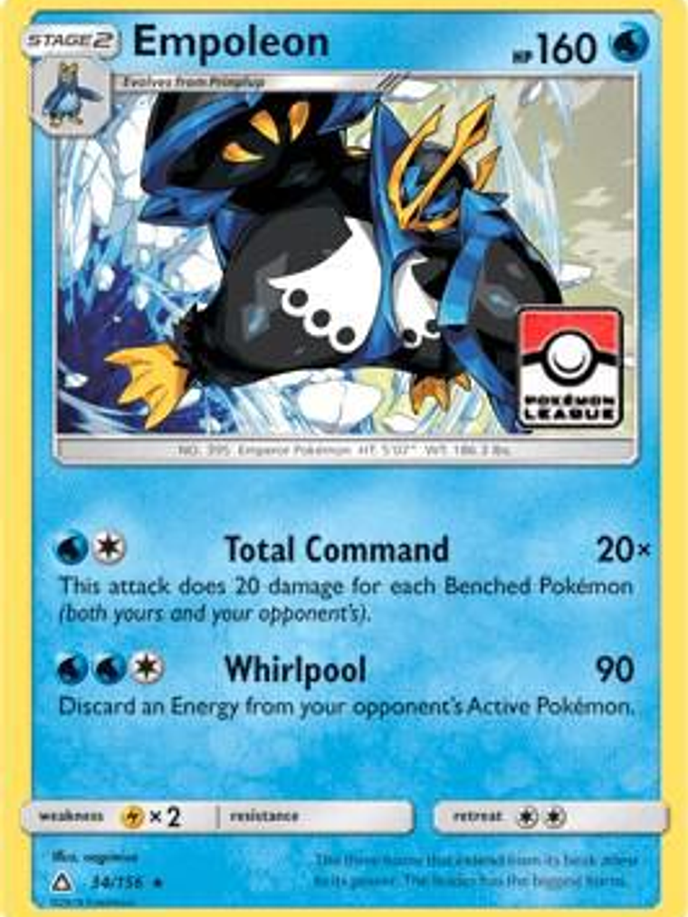 Empoleon - 34/156 (Pokemon League) #034 1