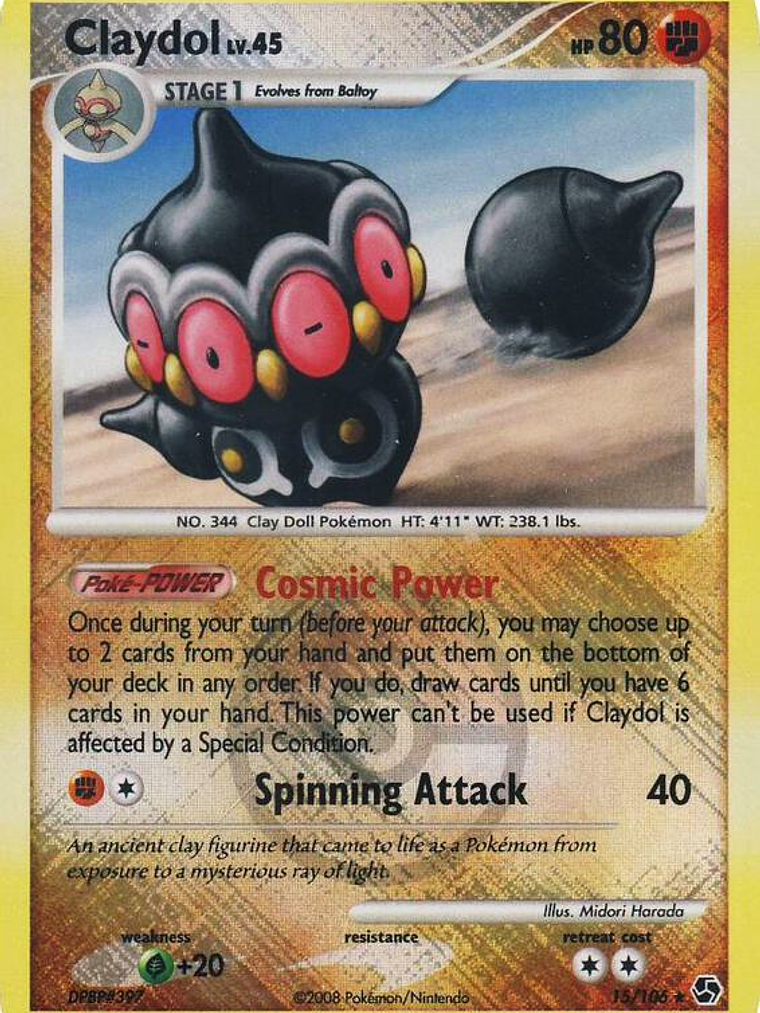 Claydol - 15/106 (League Promo) #015 1