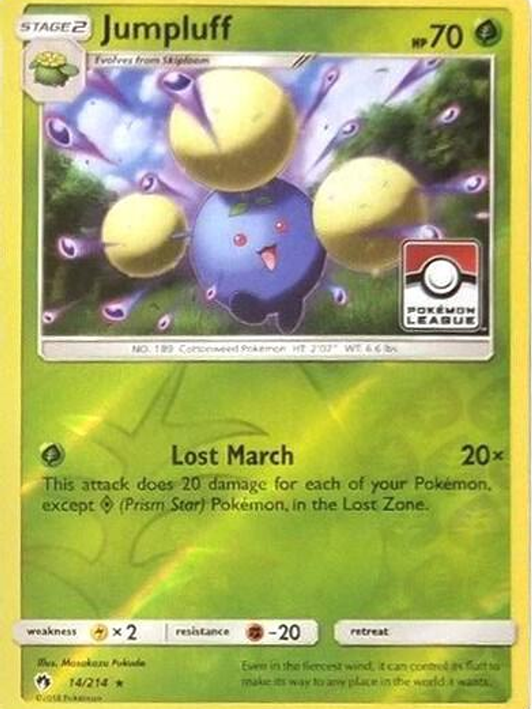 Jumpluff - 14/214 (Pokemon League) #014 1