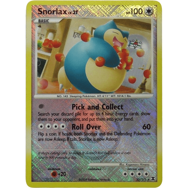 Snorlax - 33/111 (League Promo) #033 1