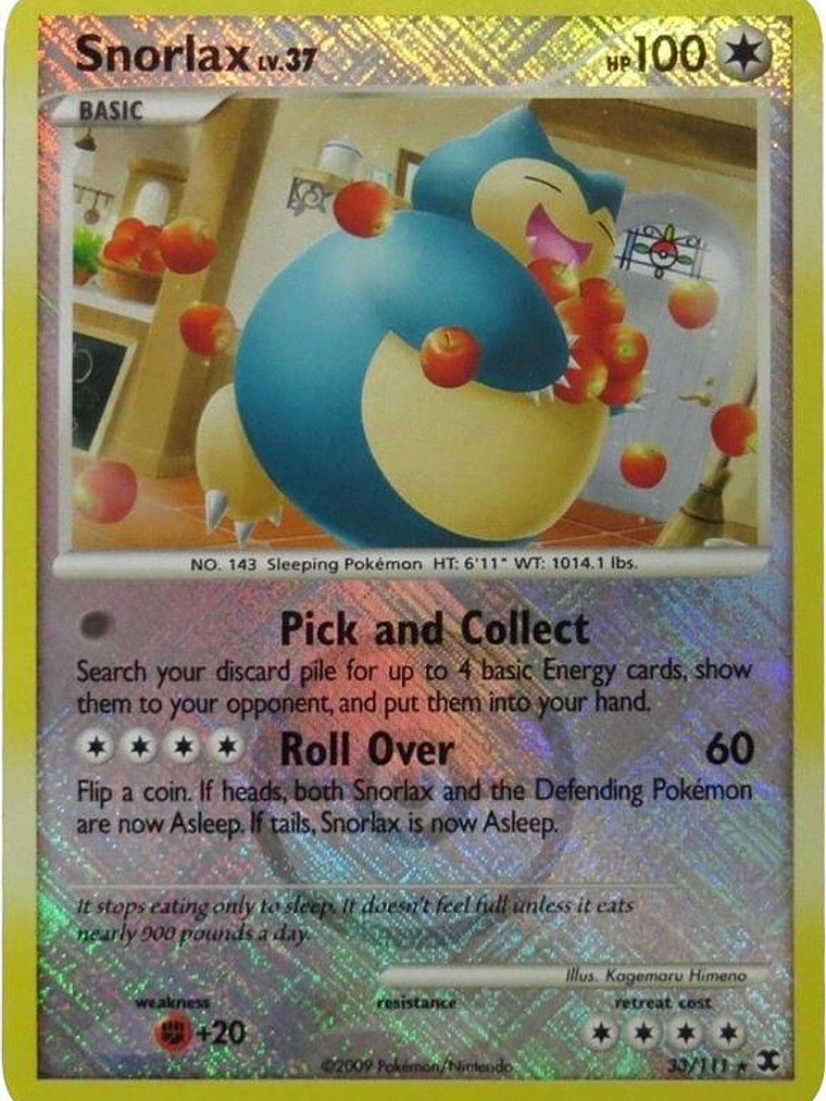 Snorlax - 33/111 (League Promo) #033 1