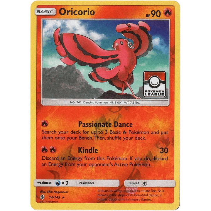 Oricorio - 14/145 (Pokemon League) #014 1