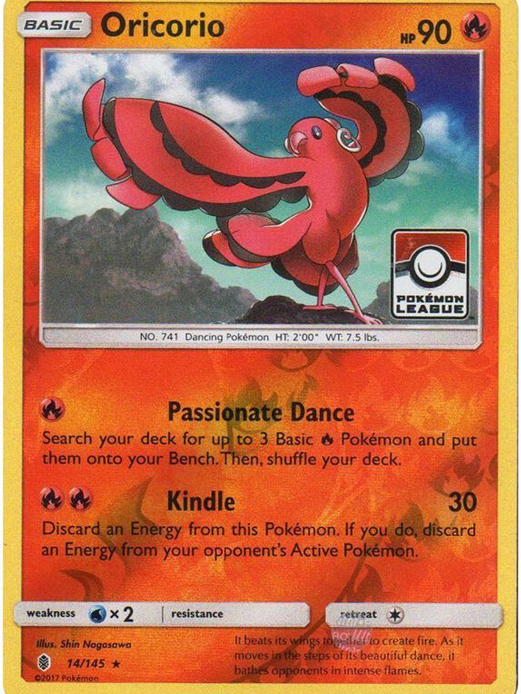 Oricorio - 14/145 (Pokemon League) #014 1