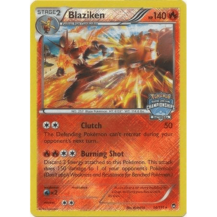 Blaziken - 14/111 (National Championships) #014 1
