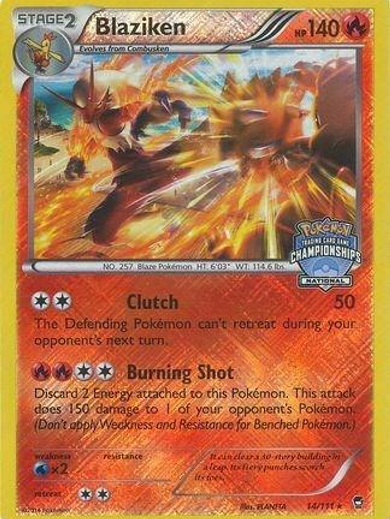 Blaziken - 14/111 (National Championships) #014 1