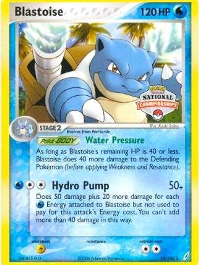 Blastoise - 14/100 (National Championships) #014 1