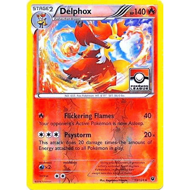 Delphox - 13/124 (Pokemon League) #013 1