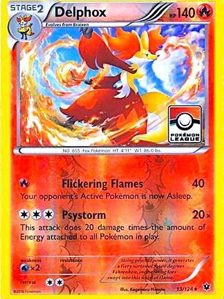 Delphox - 13/124 (Pokemon League) #013 1
