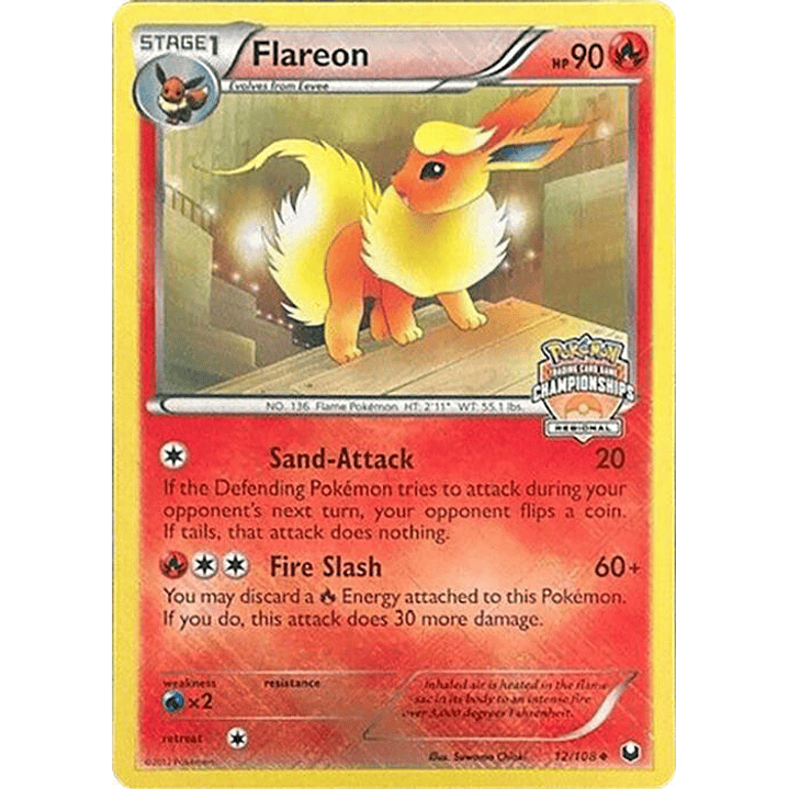 Flareon - 12/108 (Regional Championships) #012 1
