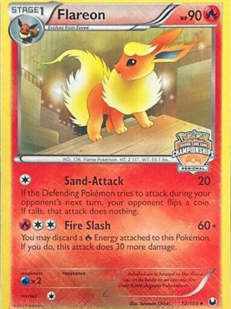 Flareon - 12/108 (Regional Championships) #012 1