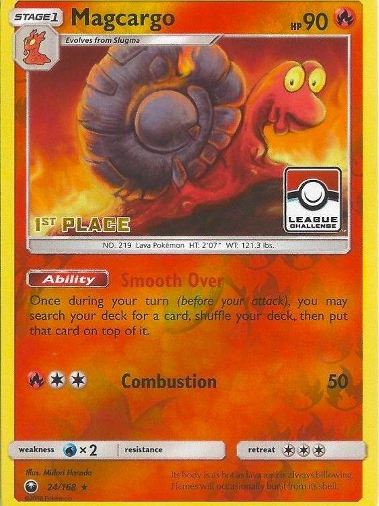 Magcargo - 24/168 (League Challenge) [1st Place] #024 1